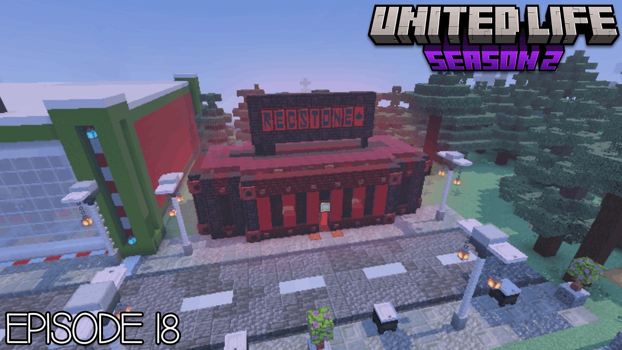 Я построил магазин из редстоуна в Minecraft! | United Life SMP, 2 сезон, 18 серия