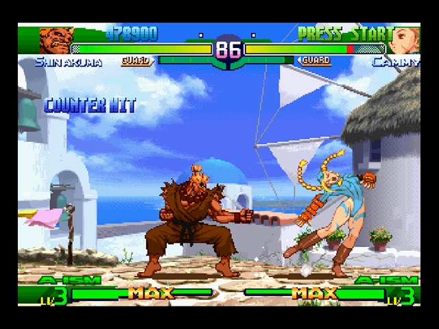 Street Fighter Alpha 2 evil Ryu Vs. Shin Akuma 3D Shadow 