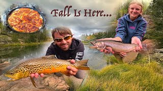FALL IS HERE!! Brook Trout, Tiger Trout & CINNAMON ROLLS!!