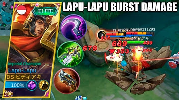 LAPU-LAPU BURST DAMAGE | TOP GLOBAL LAPU-LAPU | MLBB