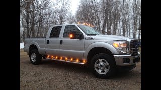 Fabricating and Installing Low Cab Mounted Running Light Bars on Ford F350 Crew Cab