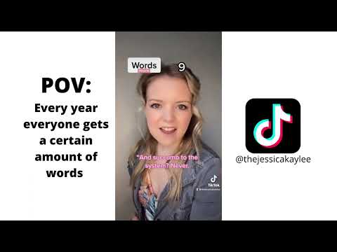 TikTok POV Series: WORDS PER YEAR