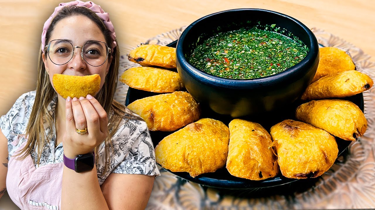 EMPANADAS COLOMBIANAS CON AJÍ CRIOLLO🥟  🌶️