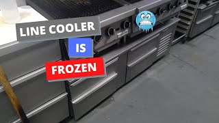 Reach in line cooler is freezing up. How to set a low pressue switch