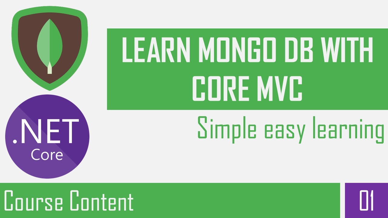 Course Content | Mongo DB | Asp.Net Core MVC