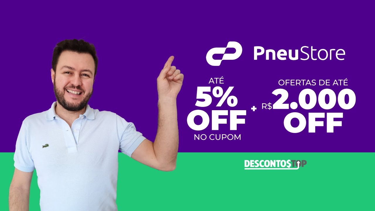 Cupom Pneu Store  Até 50% OFF - Dezembro 2023