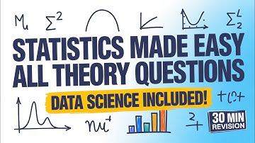 Statistics Theory Complete Revision | Easiest Explanation | Data Science + Semester Exam