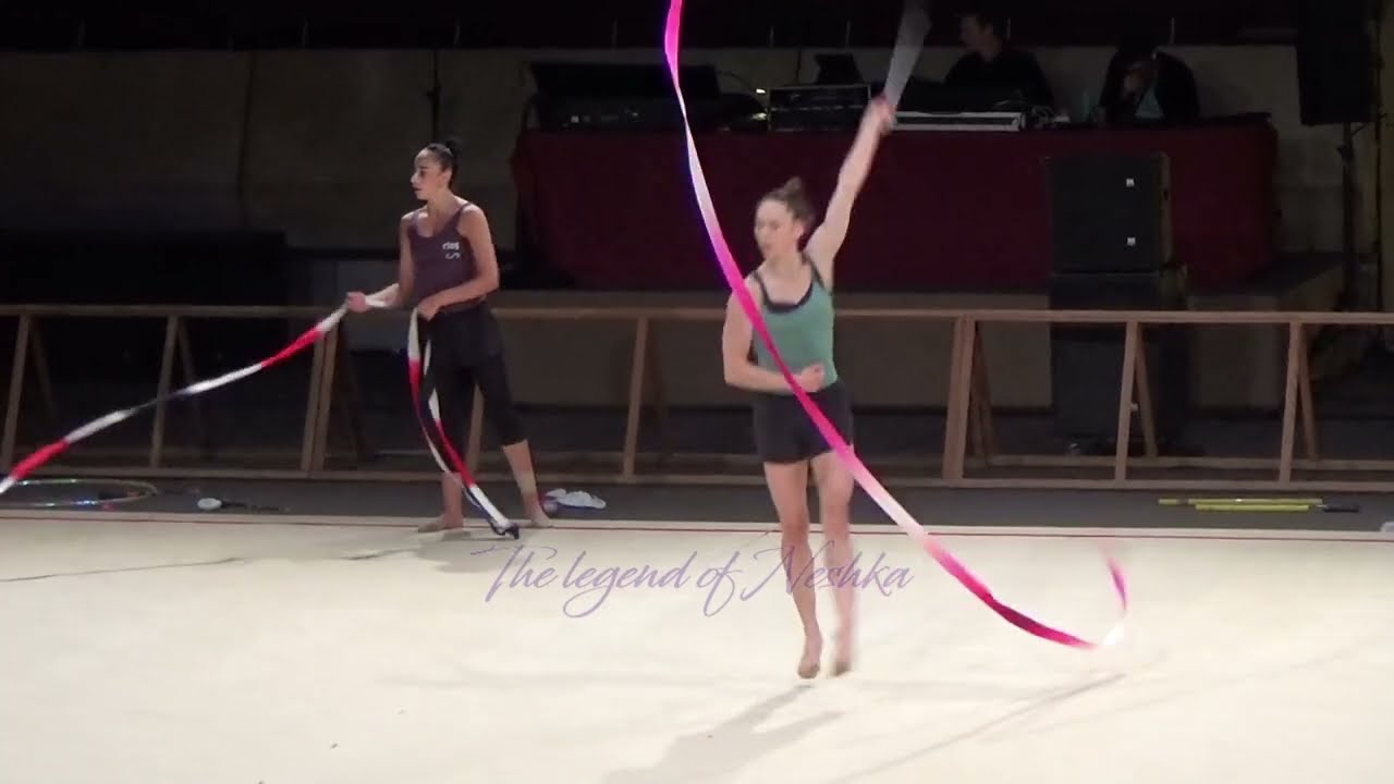 Polina BEREZINA (ESP) ribbon - 2023 Grand Prix Thiais trainings