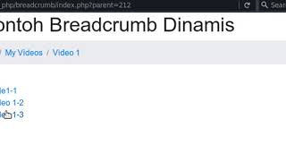 Membuat Breadcrumb dengan PHP dan MySQL