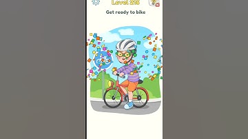 DOP 3 : Level 216 Get ready to bike #shorts #solutions #walkthrough #funny #deleteonepart #dop3 #kid