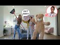 GIANT TEDDY BEAR PRANK on My FRIENDS 🧸 **Shocking Reactions**