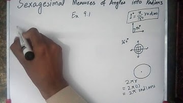 Video 1, Ex 9.1 , Q 1, sexagesimal measure of angles into radians, F.sc , ICS, Mathematics, trigonom