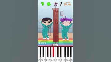 Twin Telepathy Challenge | Squid Game (@fash) - Octave Piano Tutorial