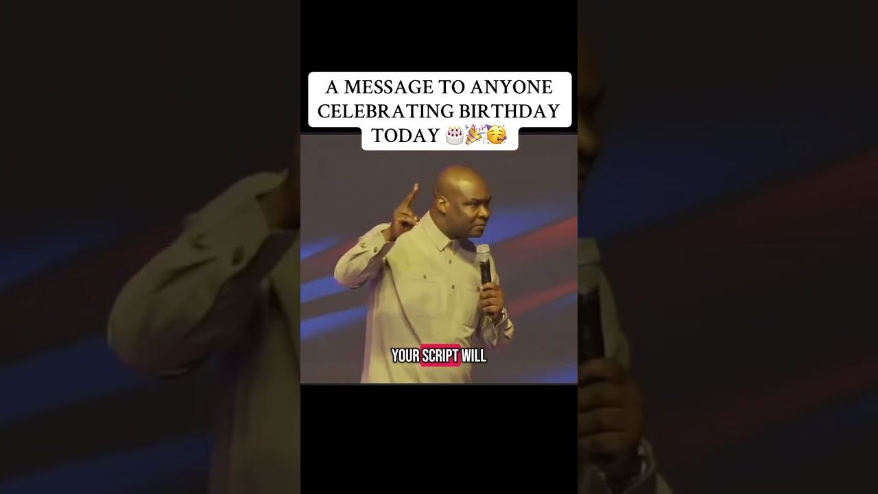⁣birthday message, apostle Joshua Selman
