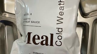 US Meal Cold Weather or MCW Menu 8/Spaghetti/meat sauce #mre #militaryrations #rations #prepper