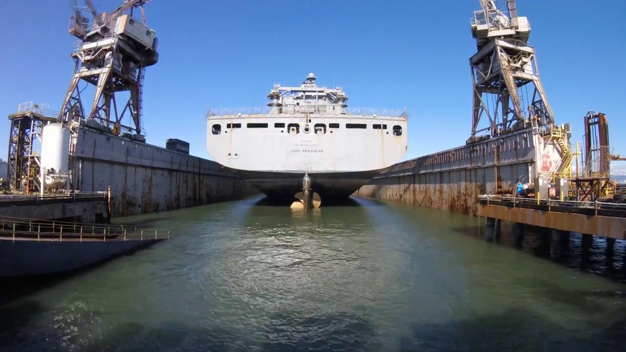 USNS Carl Brashear Drydocking YouTube