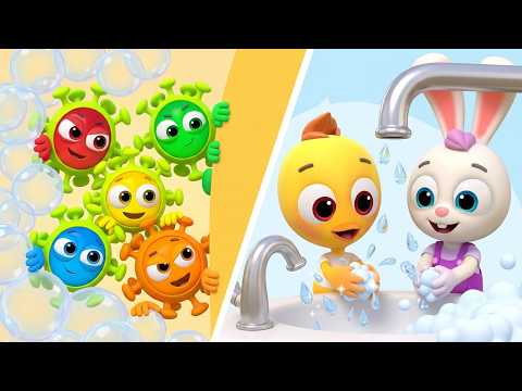 Five microbes went for a walk - Tsvetnyashki World Hits - Songs for kids