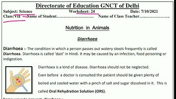class 7 science worksheet 24 English medium 7/10/2021@SmartlearningScience