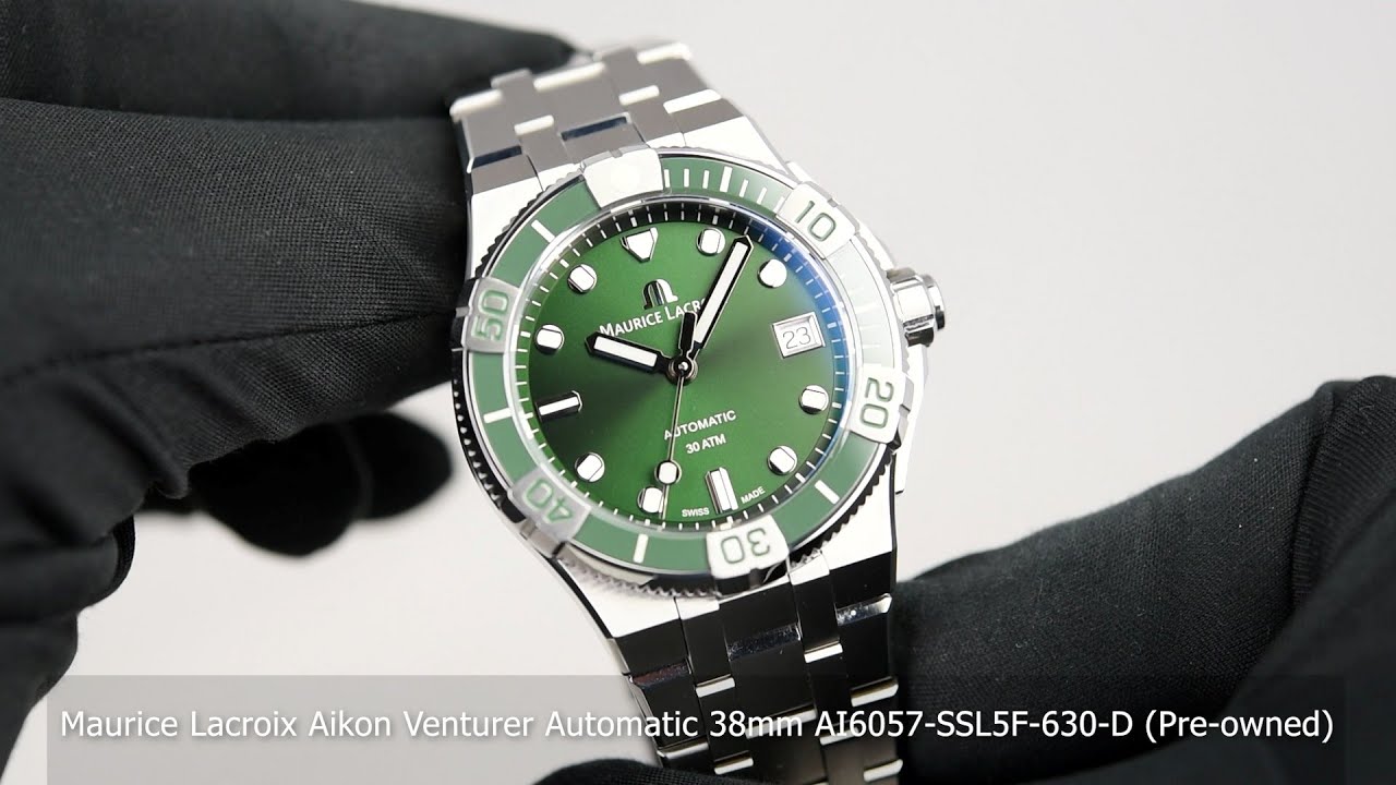 グリーン Maurice Lacroix Aikon Venturer Automatic 38mm AI6057-SSL5F-630-D