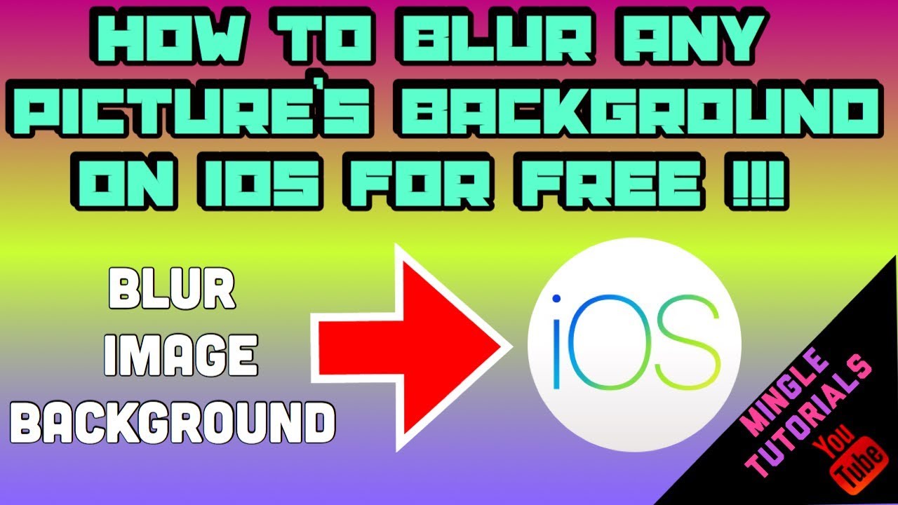 How To Blur Any Picture's Background On iOS FOR FREE !!! YouTube — free download