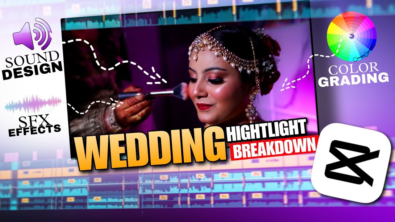I Create a Wedding Highlight Using Capcut Editor In Phone Wedding