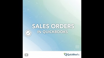 Sales Orders in Quickbooks Online