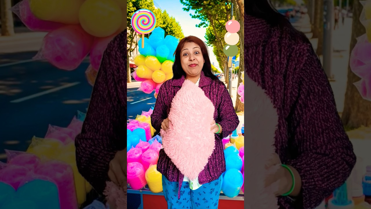 Advika ko kitni cotton candy mila🥰