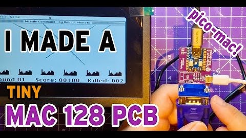 I made a PCB that runs like a MAC 128 on an RP2040-Zero.  Just add VGA, leads and a mouse.. (almost)
