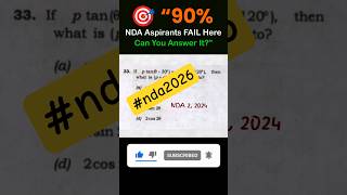 NDA Maths PYQ 💀 99% Fail | Only Toppers Solve This 😈#ndaexam #shorts  #feedshorts #nda2026 #ndamaths