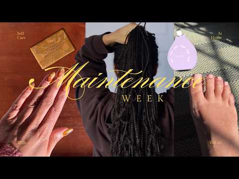 Maintenance Week At Home Self Care | Taking Out My Braids, Microdermabrasion, Gel Soak Off, & Pedi
