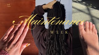 Maintenance Week At Home Self Care Taking Out My Braids, Microdermabrasion, Gel Soak Off, & Pedi