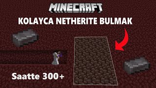 Minecraft NASIL YÜZLERCE NETHERİTE BULUNUR? Çok Kolay! (1.16.5)