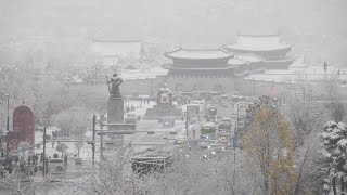 One dead in multi-car accident after severe snowstorm in South Korea