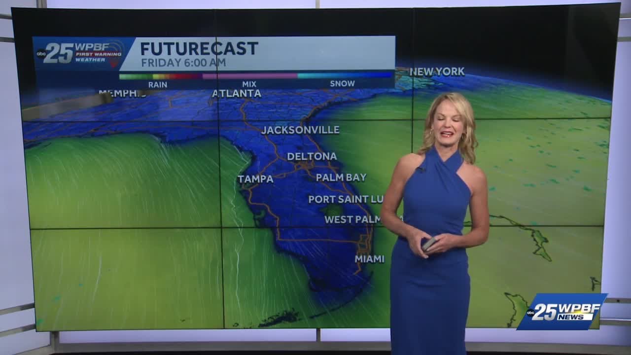 Milder today, another cold front tomorrow in South Florida - YouTube