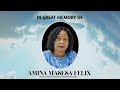 In Great Memory Of Amina Masesa Felix