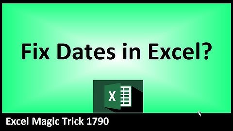 Excel Formulas, Text To Columns or Power Query to Fix Dates. Excel Magic Trick 1790