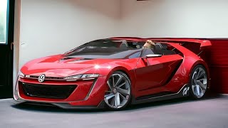 New 2024 Volkswagen Golf Gti Roadster Concept Hybrid Future Vision Gran Turismo In Details