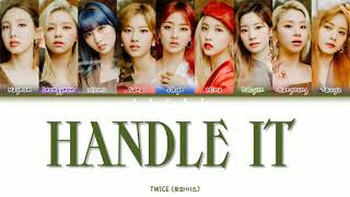 Twice  Handle It color Coded S hangulromanizationburmese