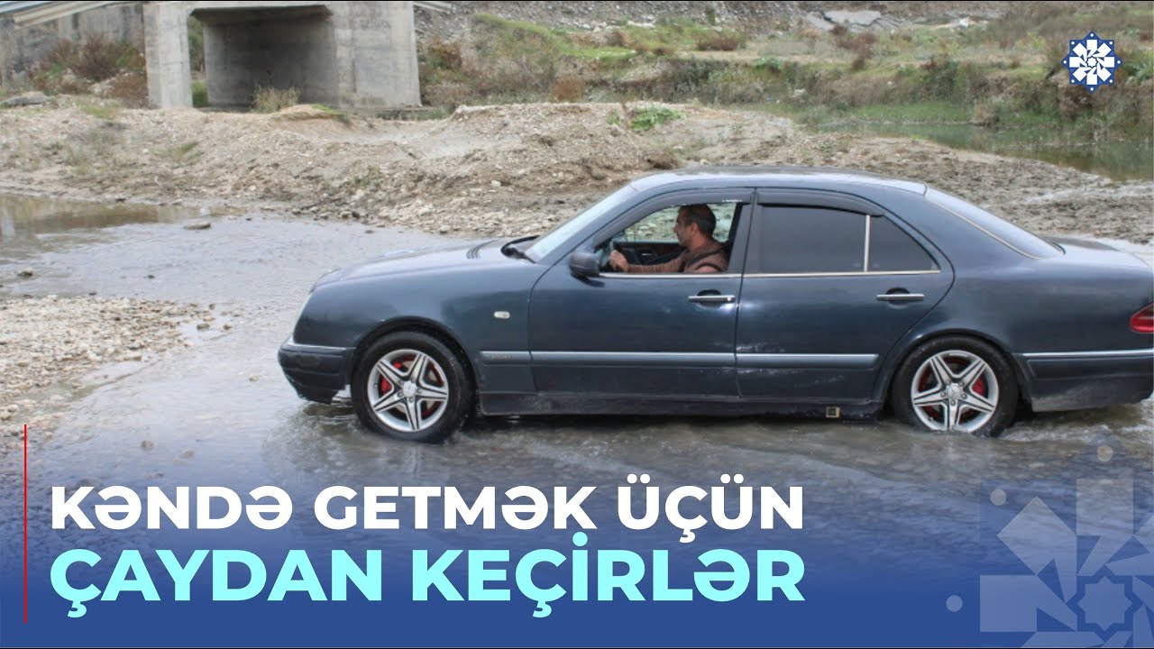 Şabranın dörd kəndinin sakinləri selin uçurduğu körpünün təmirini gözləyir