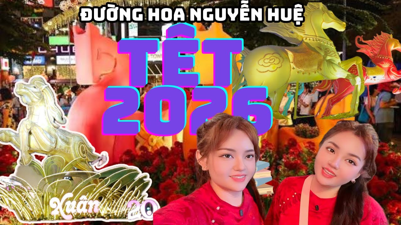 Tưng bừng đường hoa Nguyễn Huệ tấp nập bà con vui Tết Bính Ngọ 2026
