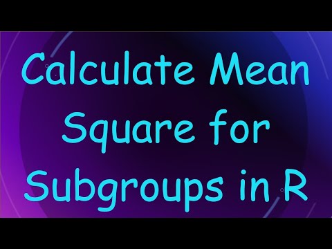 Calculate Mean Square