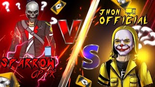 JOHN OFFICIAL😱🔥 vs SPARROW FF❤️ FRIENDLY MATCH | Garena Free Fire Pakistan ❤️