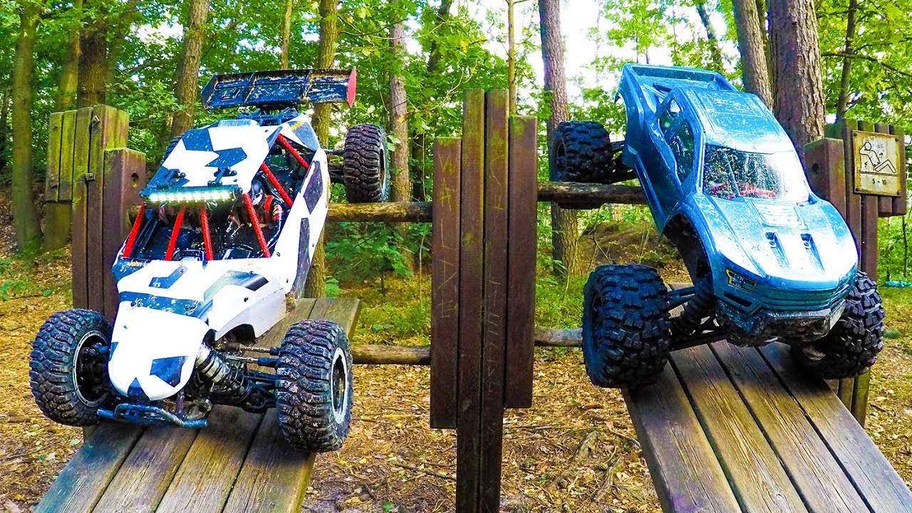 Maxx Forest Rythmic X-MAXX and LOSI DBXL-E ~ON FOREST STAGE~ #26 - YouTube