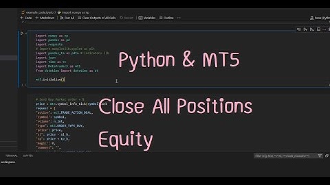 [Python trading bot EP.8][Part2]: MT5, Close All Positions in python สั่งปิด positions ด้วย Equity