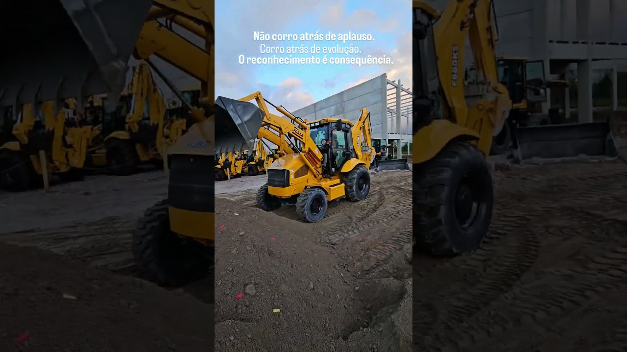 Retroescavadeira FORZA F680KS teste ela na montadora