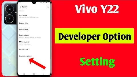 Vivo Y22 developer option setting | how to enable developer option in Vivo y22