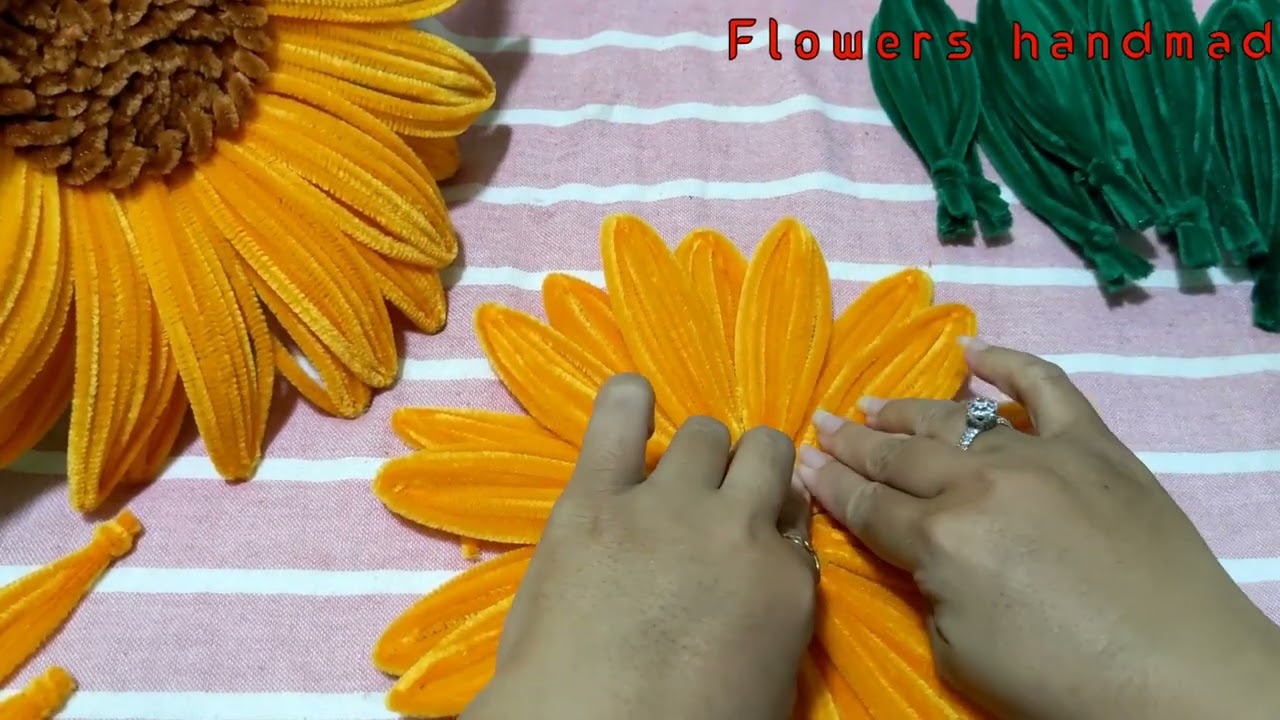 How to make a update big pipe cleaner Sunflower | Flowers Handmade | SunFlowers