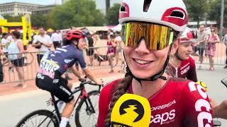 Vooral de HITTE is tegenstander van SANDRINE TAS in de Tour Femmes na pechdag Lotto