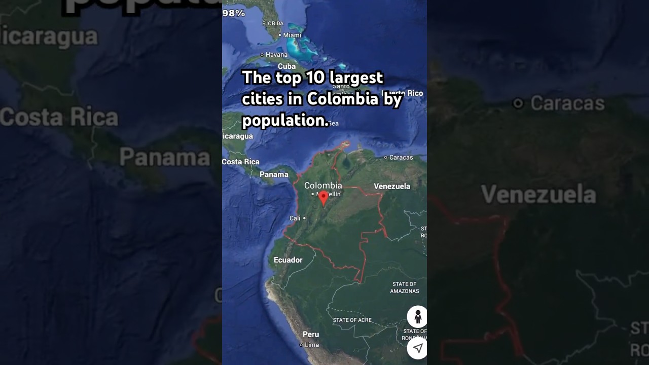 The top 10 largest cities in Colombia by population 🇨🇴
