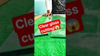 Clear glass cutting!😱 Glass cutting tutorial video